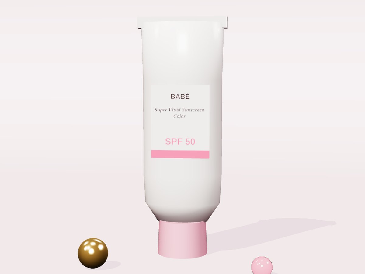 Ilustracija tube: Babé Super Fluid Sunscreen Color SPF 50